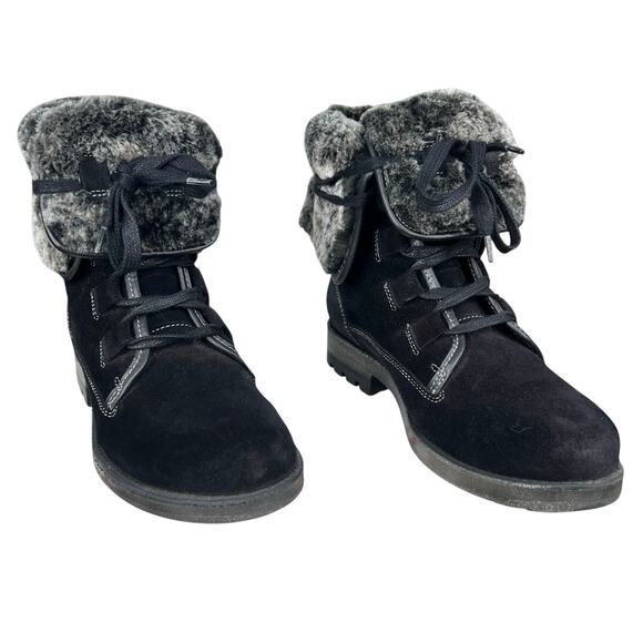 Taos Women’s Wonderland Black Suede Lined Lace Up Boot Size US 8.5 - Picture 5 of 11